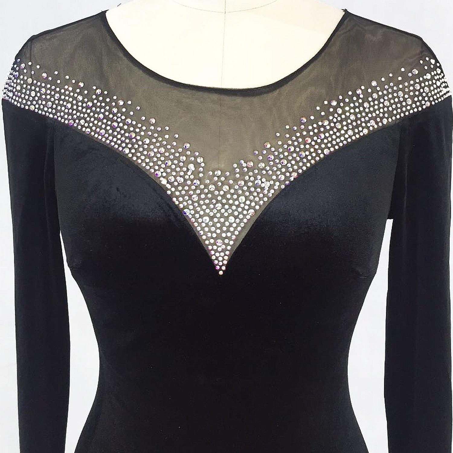 velvet Formal Party Evening Dress Winter Long Sleeve Corporate Annual Meeting Long Fishtail Party Dress 19