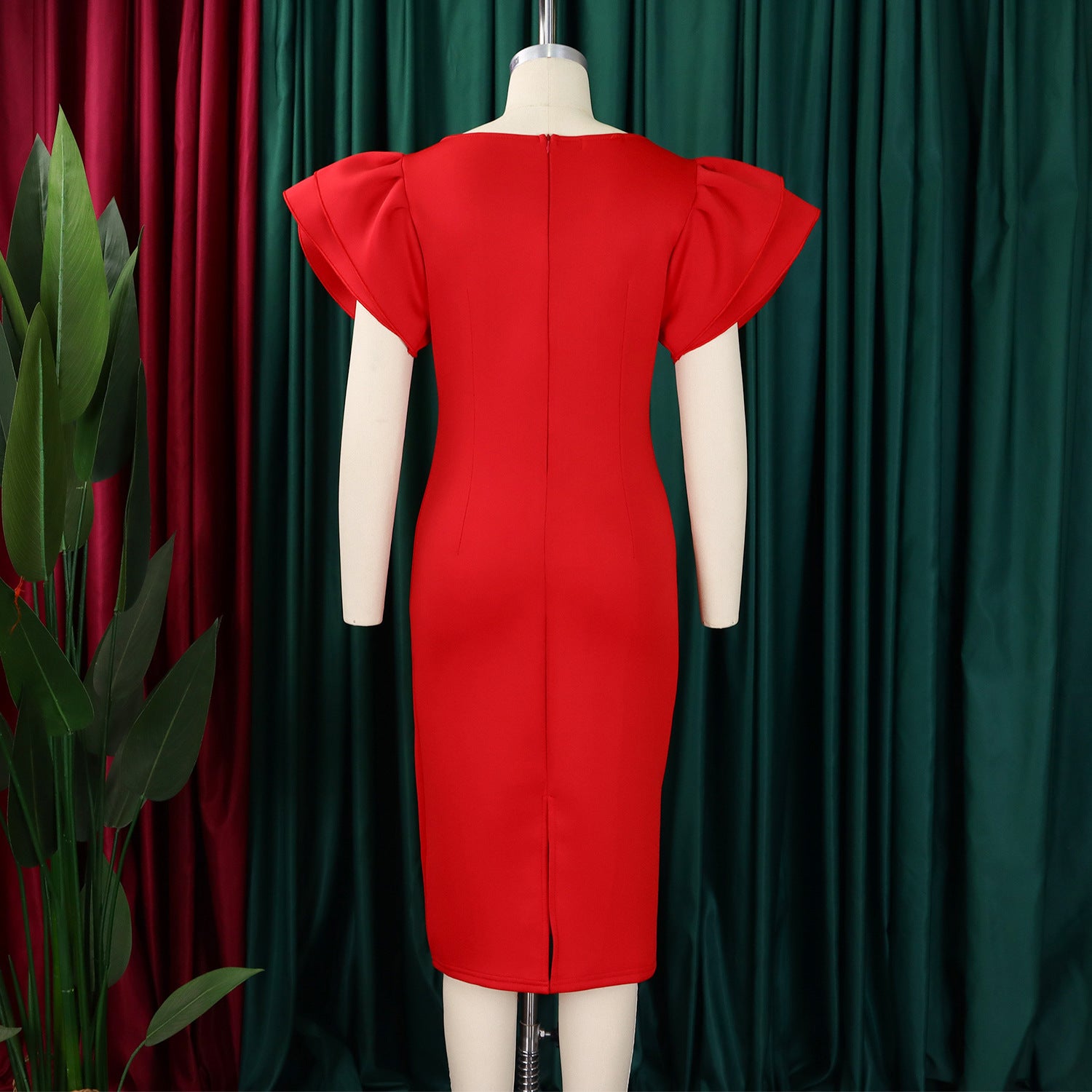 Women solid bodycon African dress 26