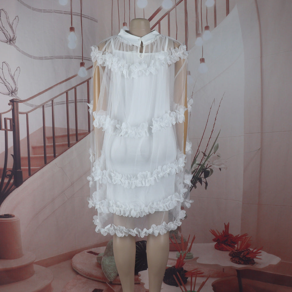 African Summer Solid Color Tutu Dress 10