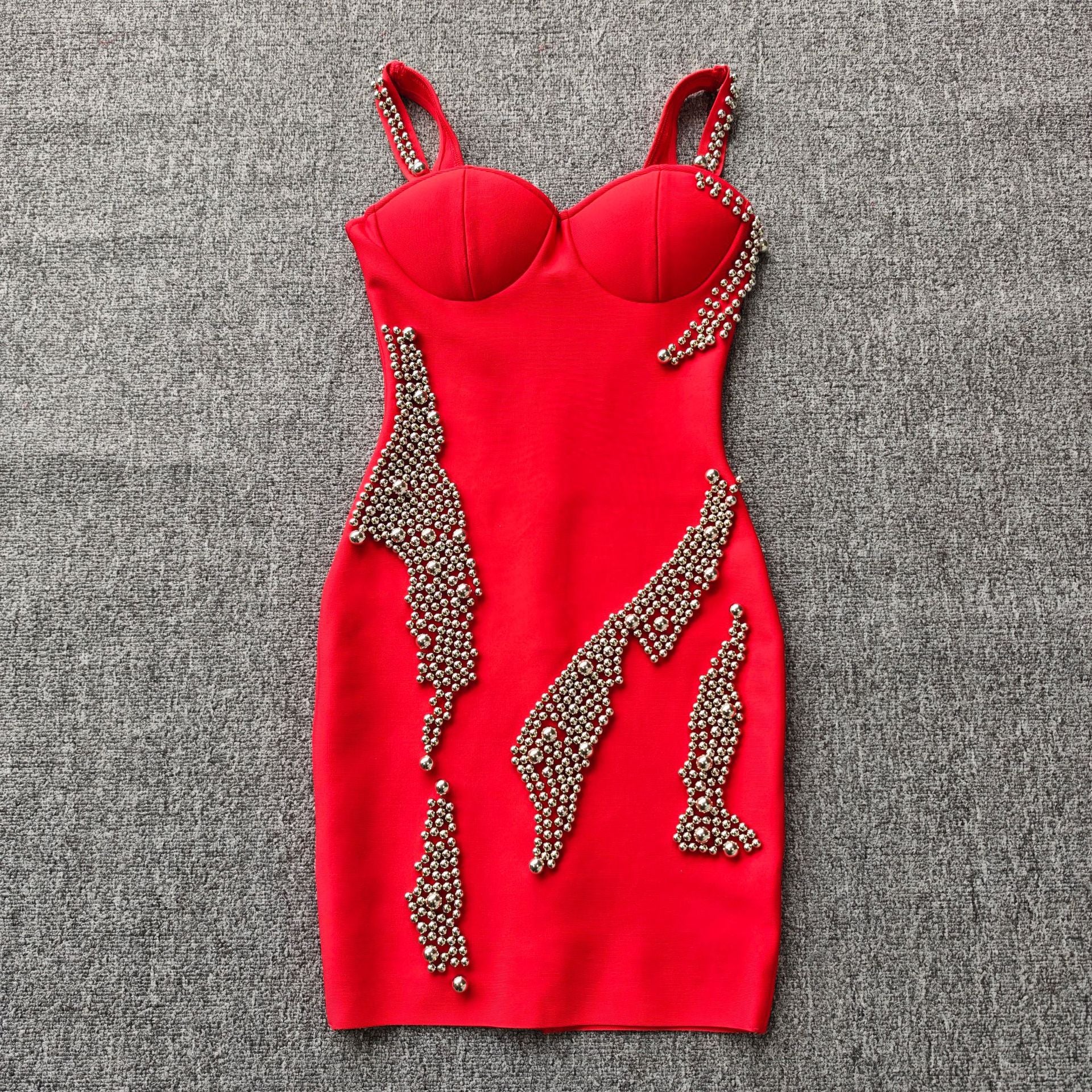 Sexy Sleeveless Beaded Chic Bandage Evening Gown 3