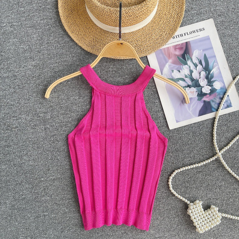 Women Sexy Off-Shoulder Halter Neck Camisole 11