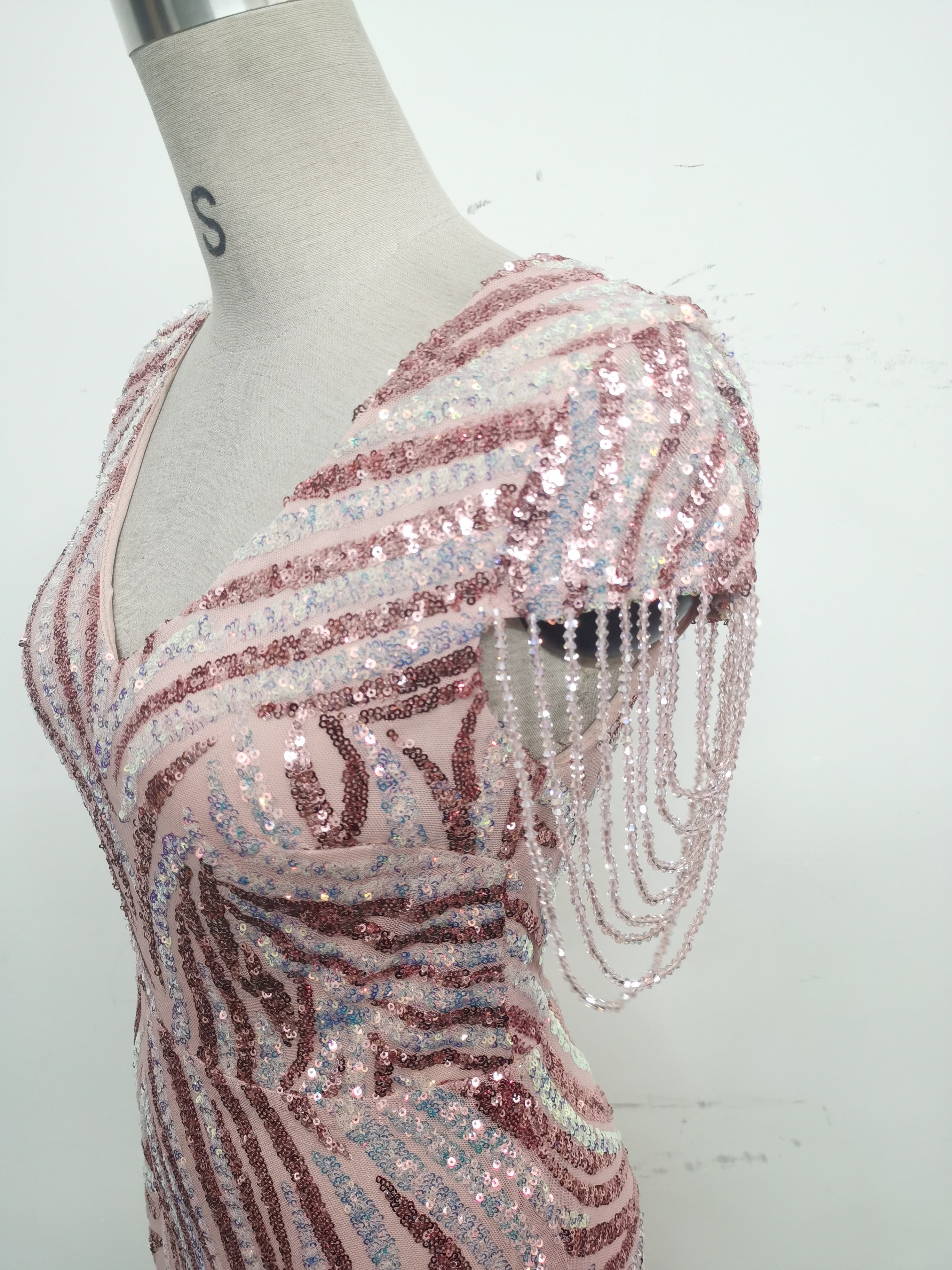 Plus Size Women Sequin Formal Party Evening Dress 34