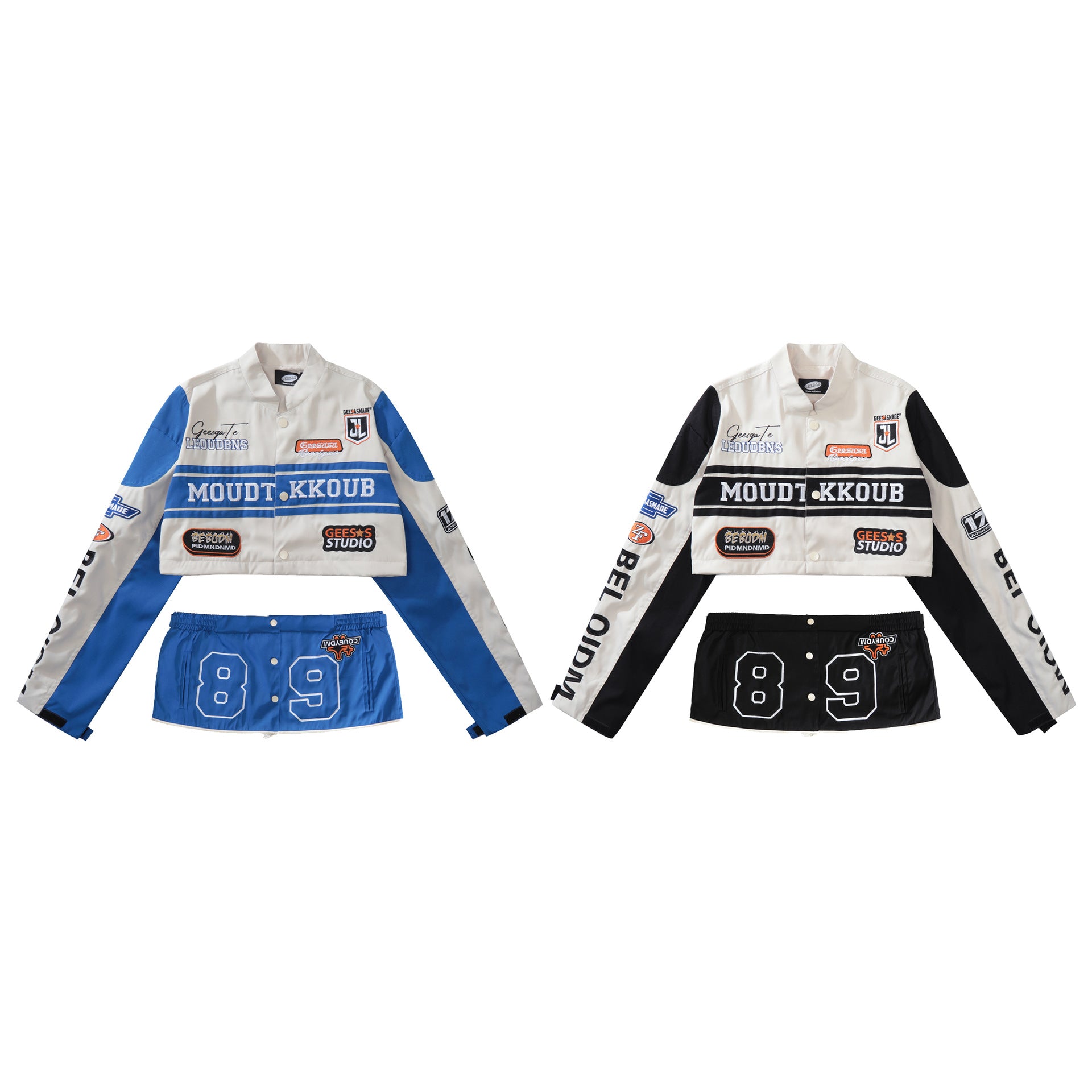 Men's detachable embroidered jacket 7