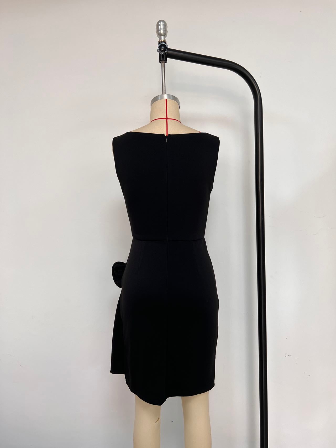 Spring Summer Fashion Sexy Sleeveless Low Back High Slit Dress 10