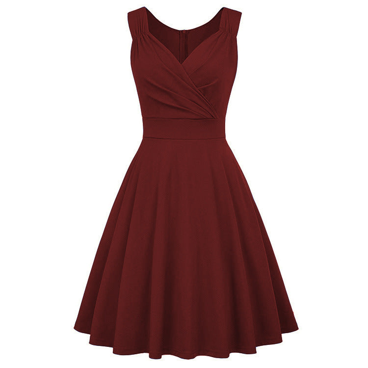 Plus Size Women Hepburn Style Cocktail Dress 28