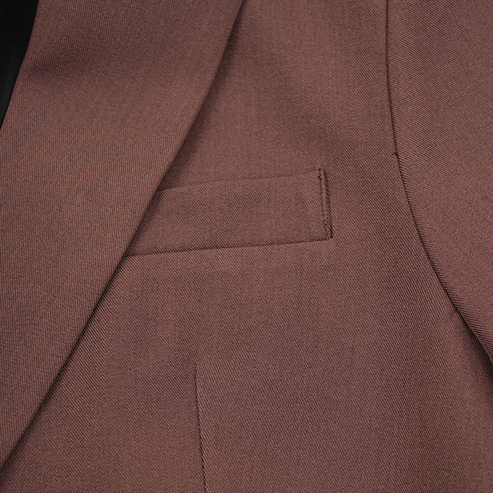 Women Fashion Contrast Patchwork Lace-Up Coat Windbreaker 12