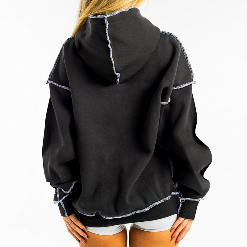 Autumn Patchwork Long Sleeve Hoodies