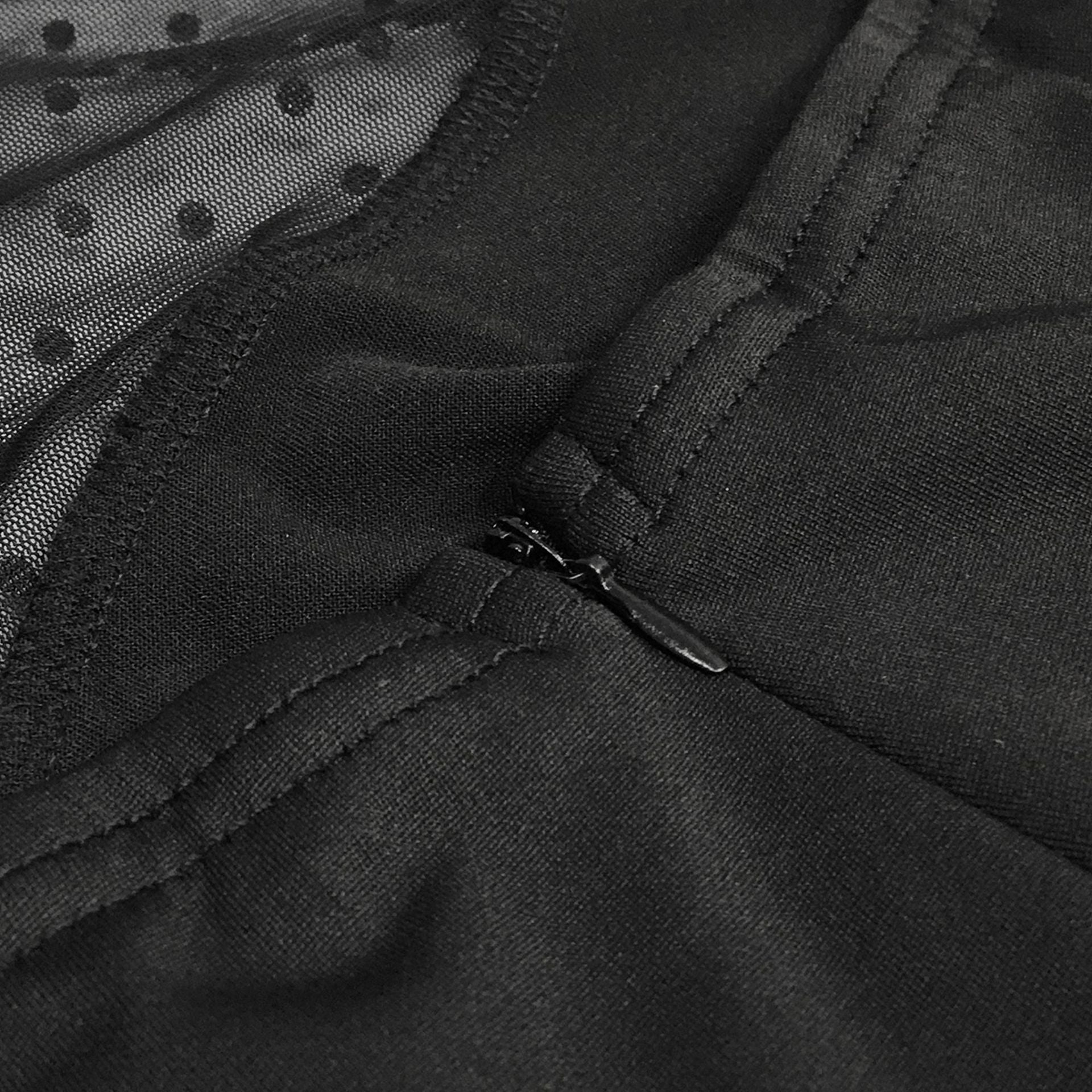 Women Sexy Beaded Mesh See-Through Sleeveless Backless Maxi Dress 14