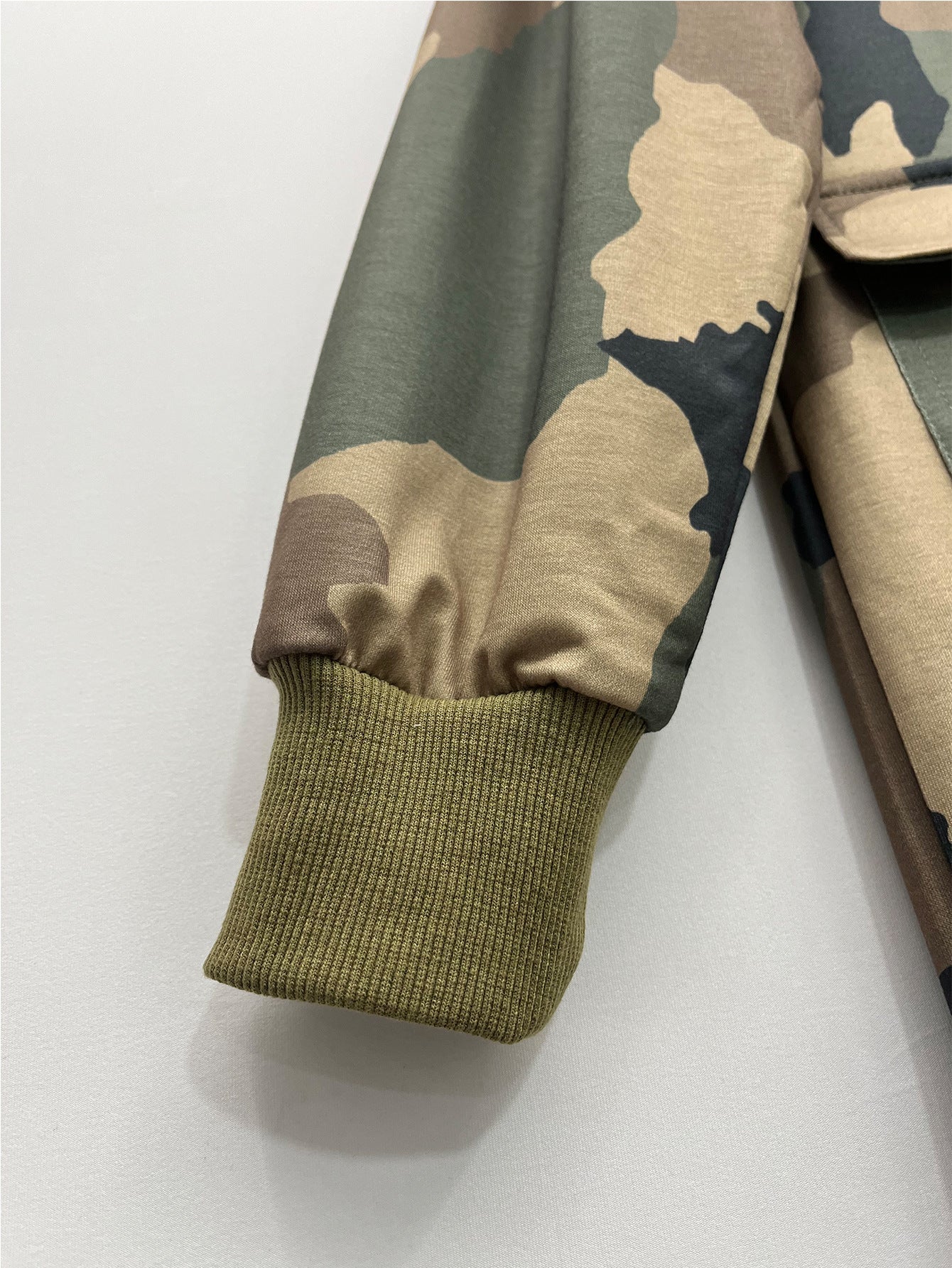 Women's Casual Fashion Multi-Pocket Zipper Camouflage Jumpsuit 7