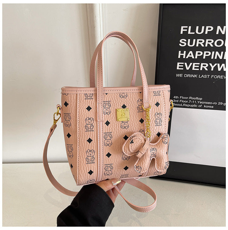 Women Popular Handbags Single Shoulder Bag Printed Bucket Bag Crossbody Bag 27