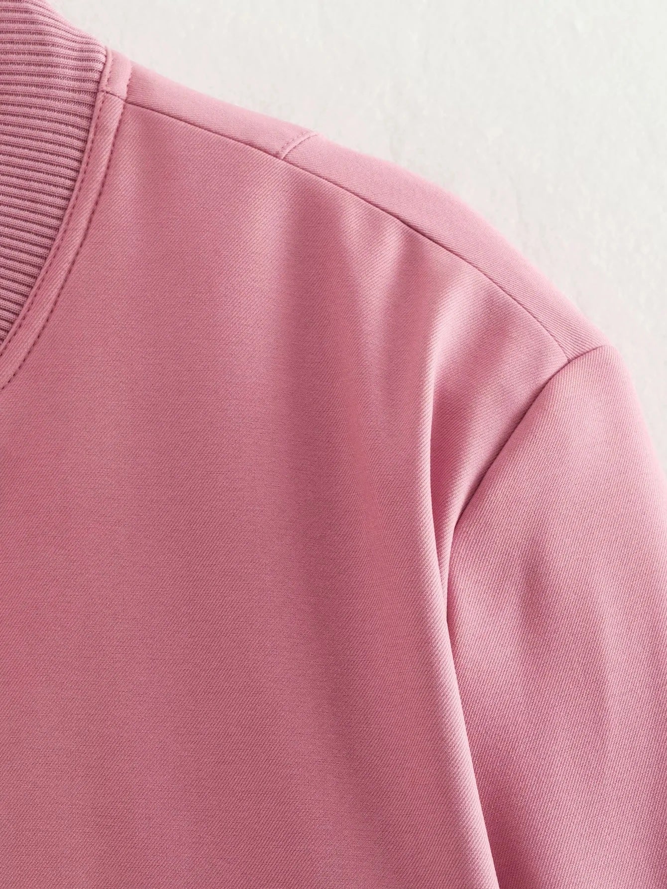 Women's Bomber Jacket Spring and Autumn Pocket Long Sleeve Casual Single Breasted Coat 57