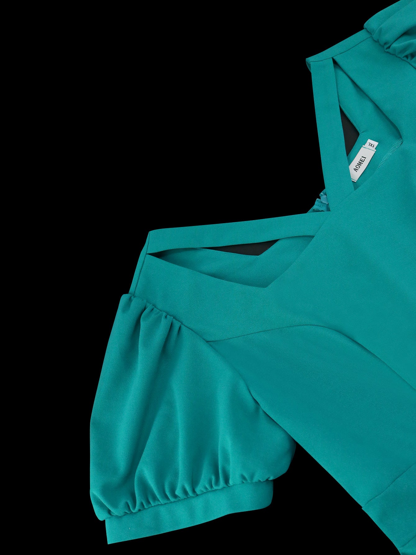 Summer Square Neck Puff Sleeve A-Line Formal Party Dress 7