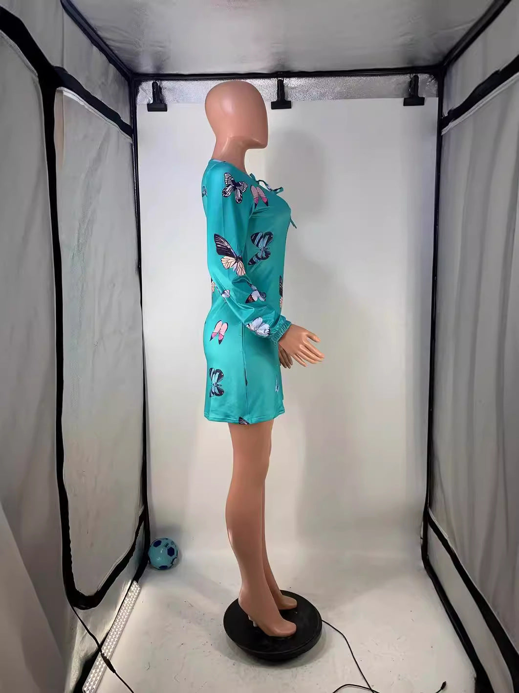 Fashion Print Long Sleeve Casual Dress 4