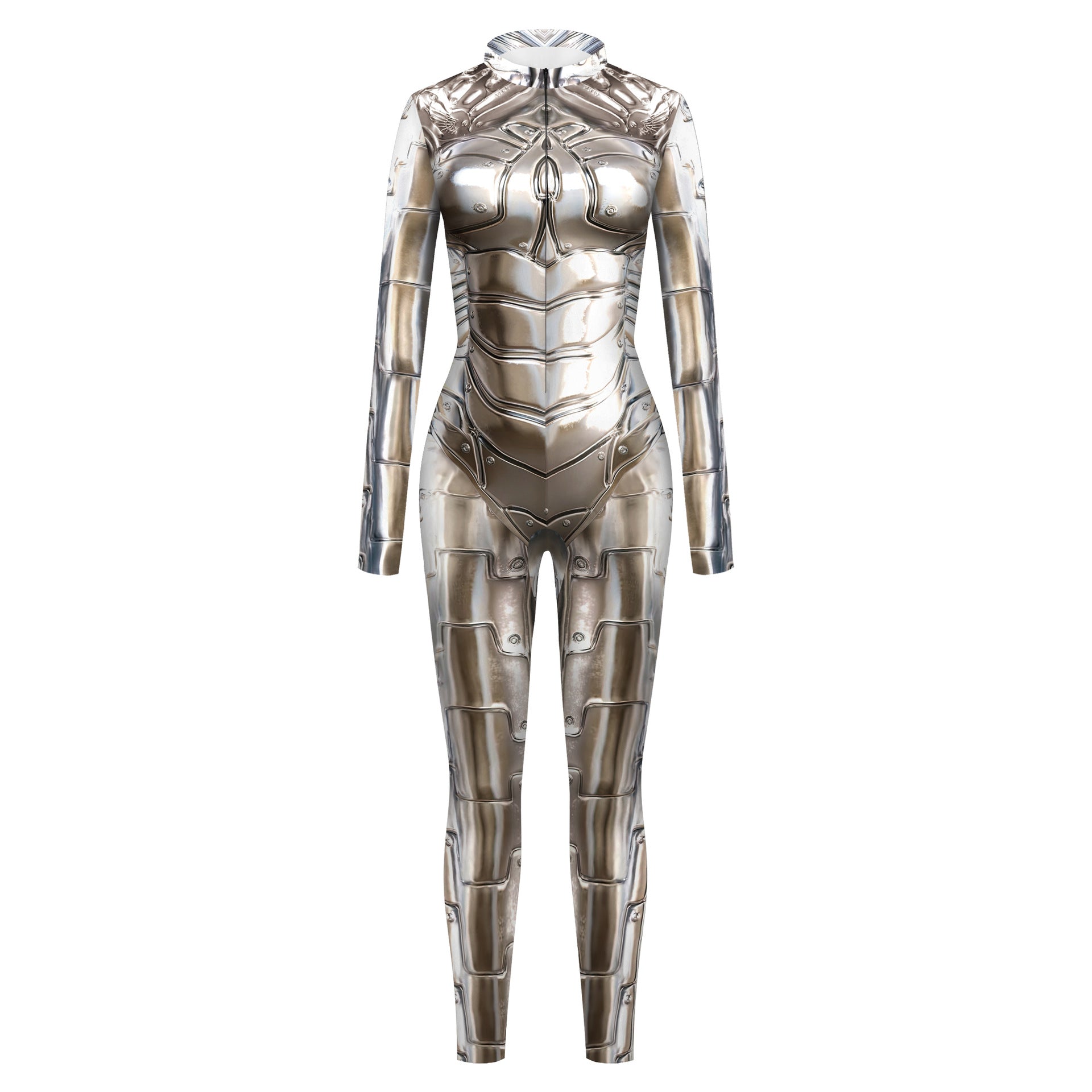 Women Printed Buckle Hand Jumpsuit Women Costume 5