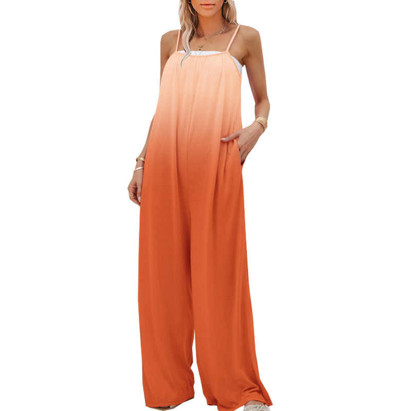 Plus Size Women summer Casual loose sleeveless Jumpsuit 6