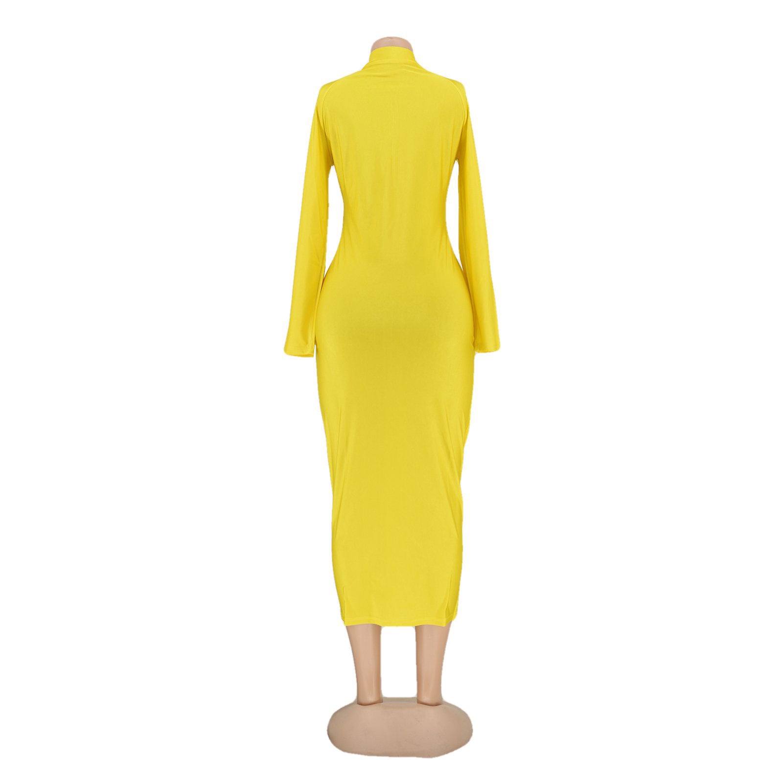 Women long sleeve zipper dress 20