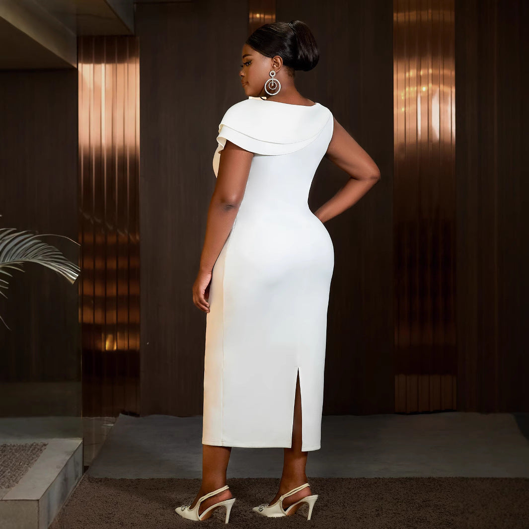 Women Formal Party Round Neck Sleeveless Floral Dress 5