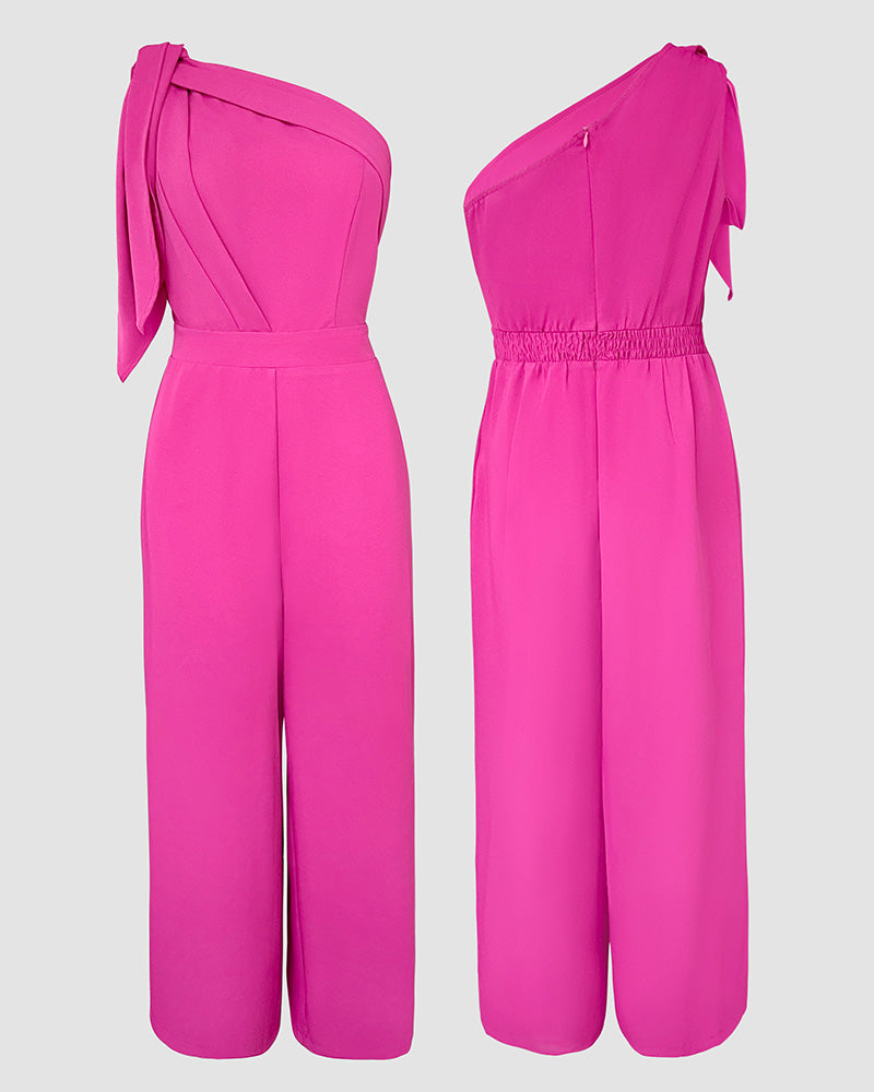 Bow One-Shoulder Jumpsuit 6
