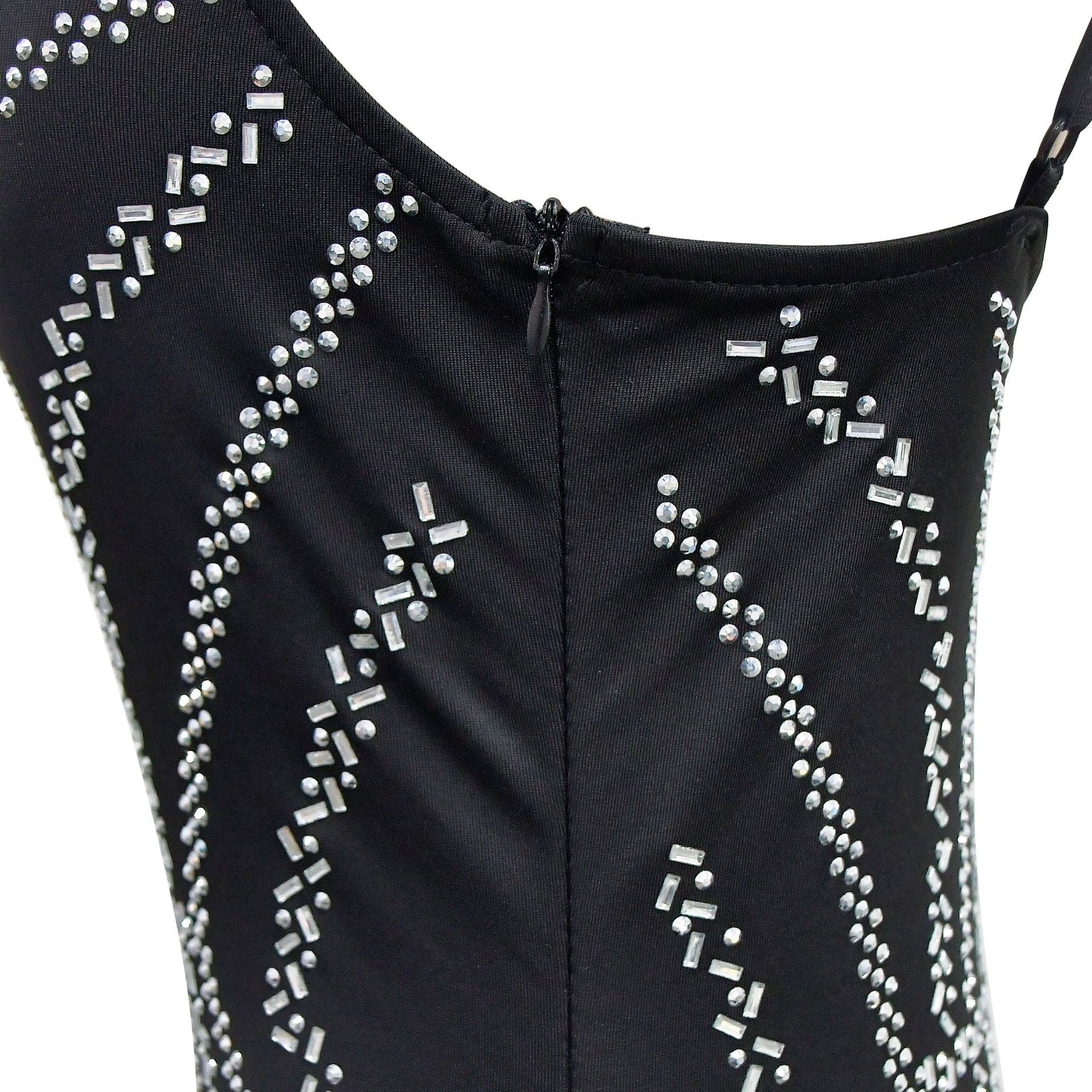 Women Solid Beaded Suspender Maxi Dress 20