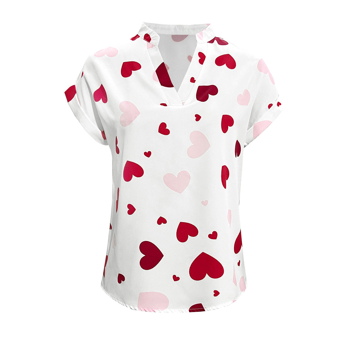 Women Heart Print Shirt 11
