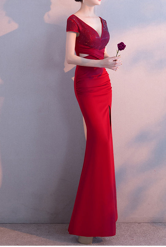 Women Formal Party Fishtail Evening Dress 16