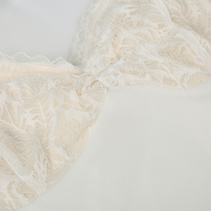 Women Lace Patchwork Sexy Backless Lace Sundress 23