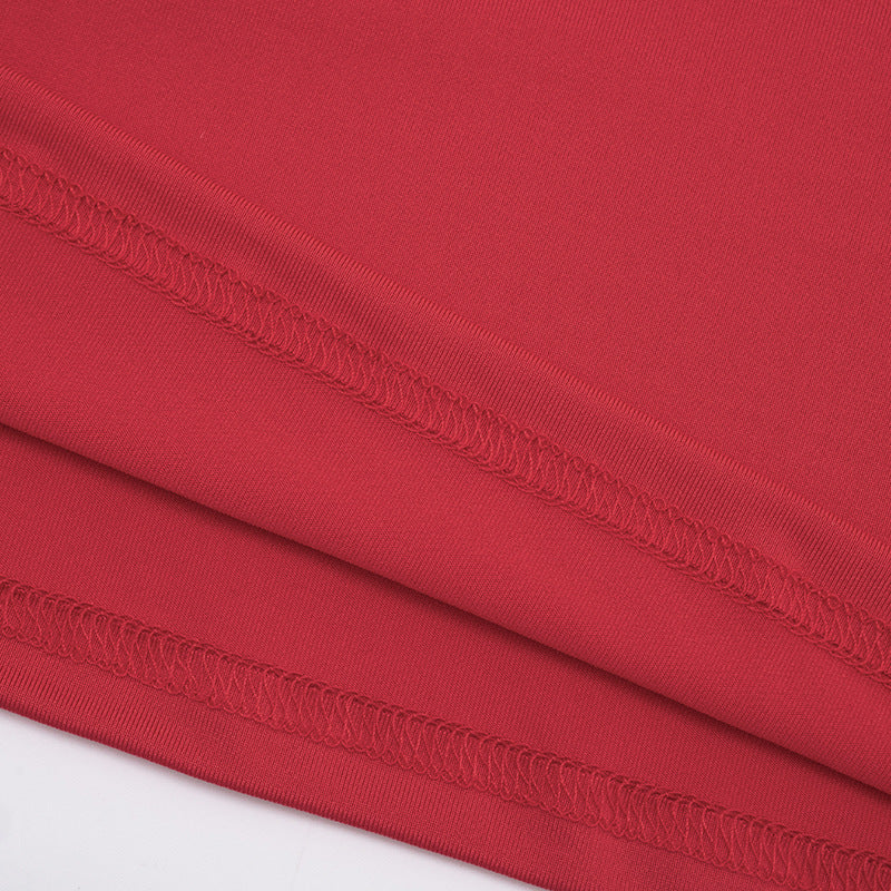 Women Off-Shoulder Bell Bottom Long-Sleeved Top and Skirt Two-Piece Set 43