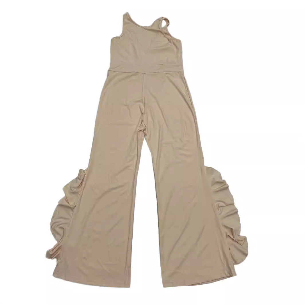 Plus Size Women pleated jumpsuit 4