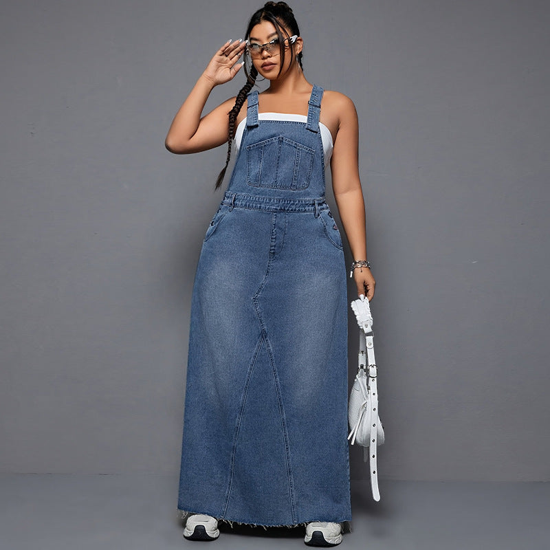 Plus-Size Women Denim Jumpsuit 5