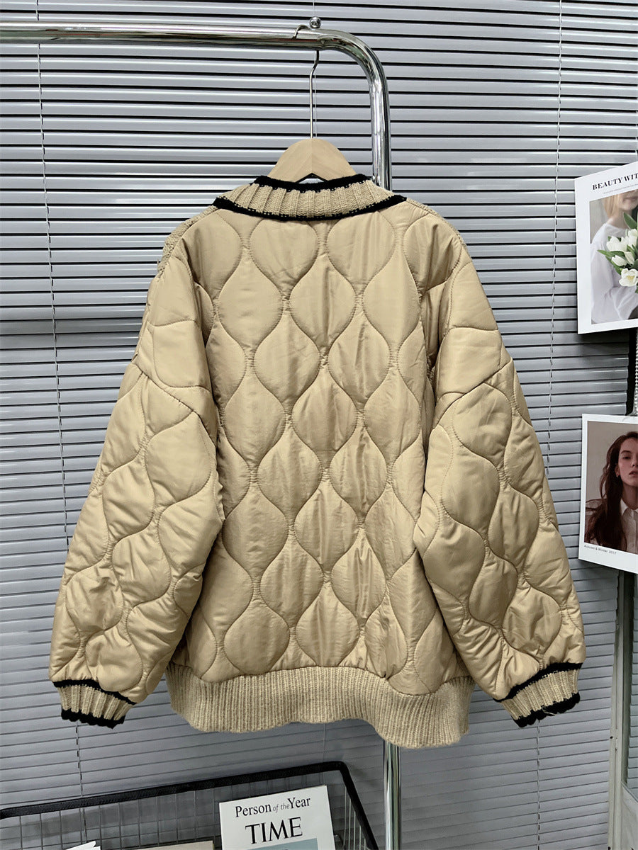 Women autumn and winter loose knitting cardigan sweater