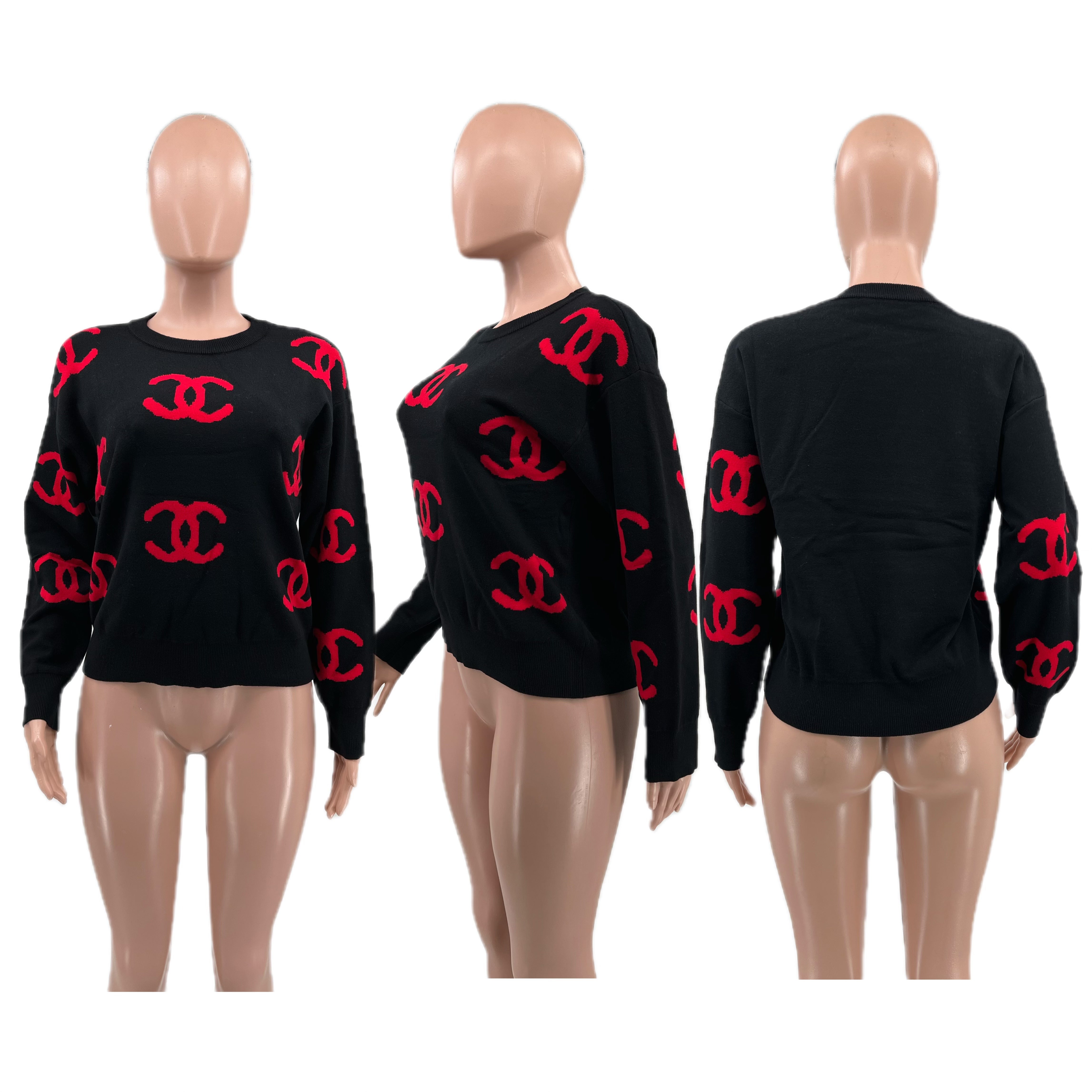 Women's Winter Fashion Sweater Round Neck Long Sleeve Top 12