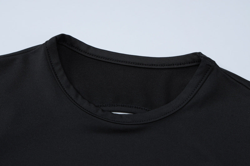 Women spring Backless short-sleeved T-shirt and shorts two-piece set 14