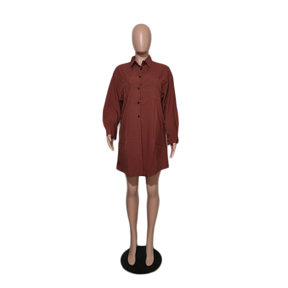 Blue Turn-Down Collar Shirt 9