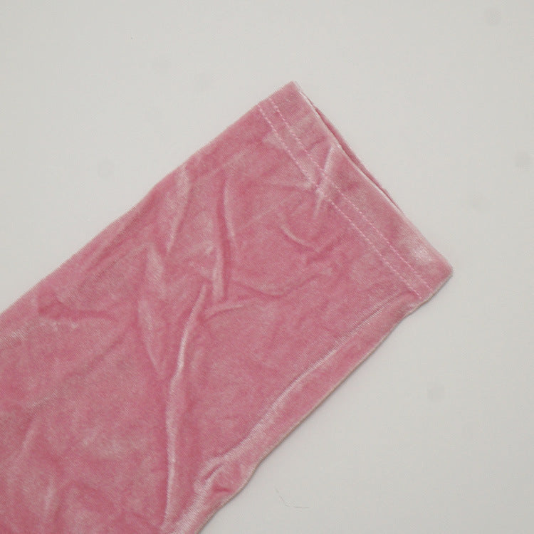 Women's Autumn Solid Velvet Hooded Long Sleeve Tight Fitting Two Piece Tracksuit 29