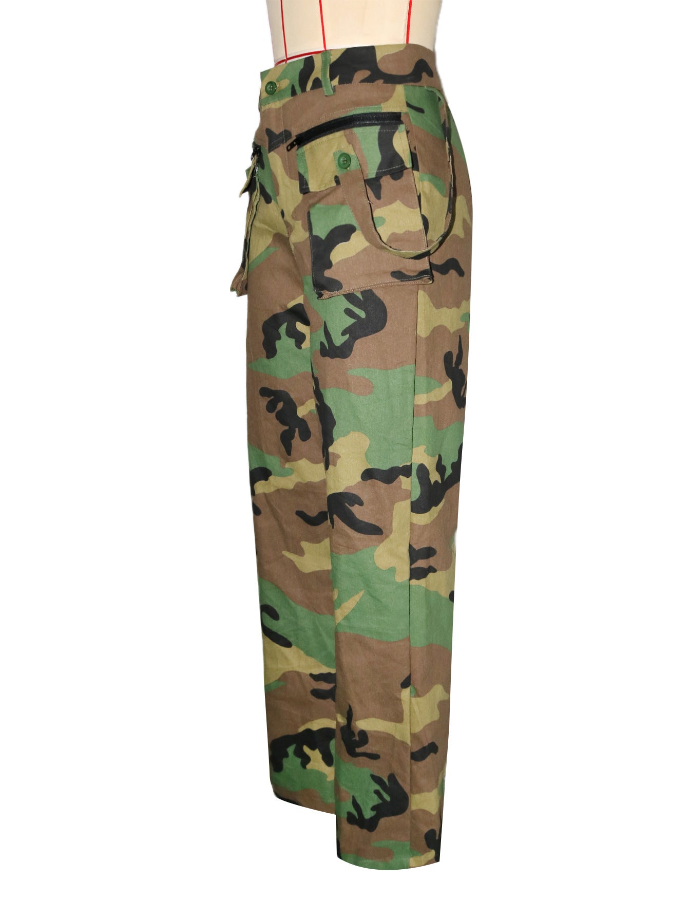 Women Casual Camouflage Print Street Style Cargo Pants 9