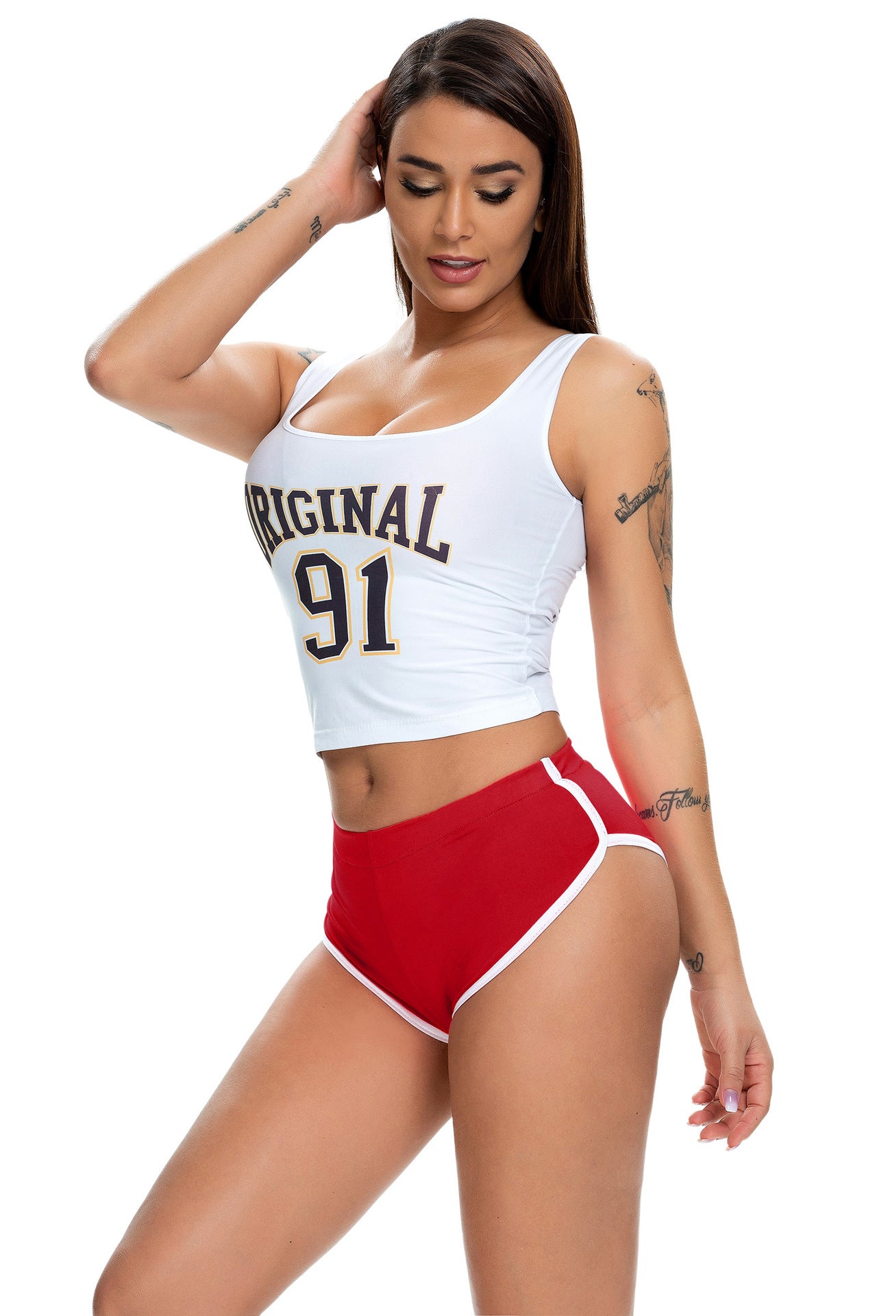 Summer Women's Sexy Running Stretch Sports Yoga Fitness Shorts 31