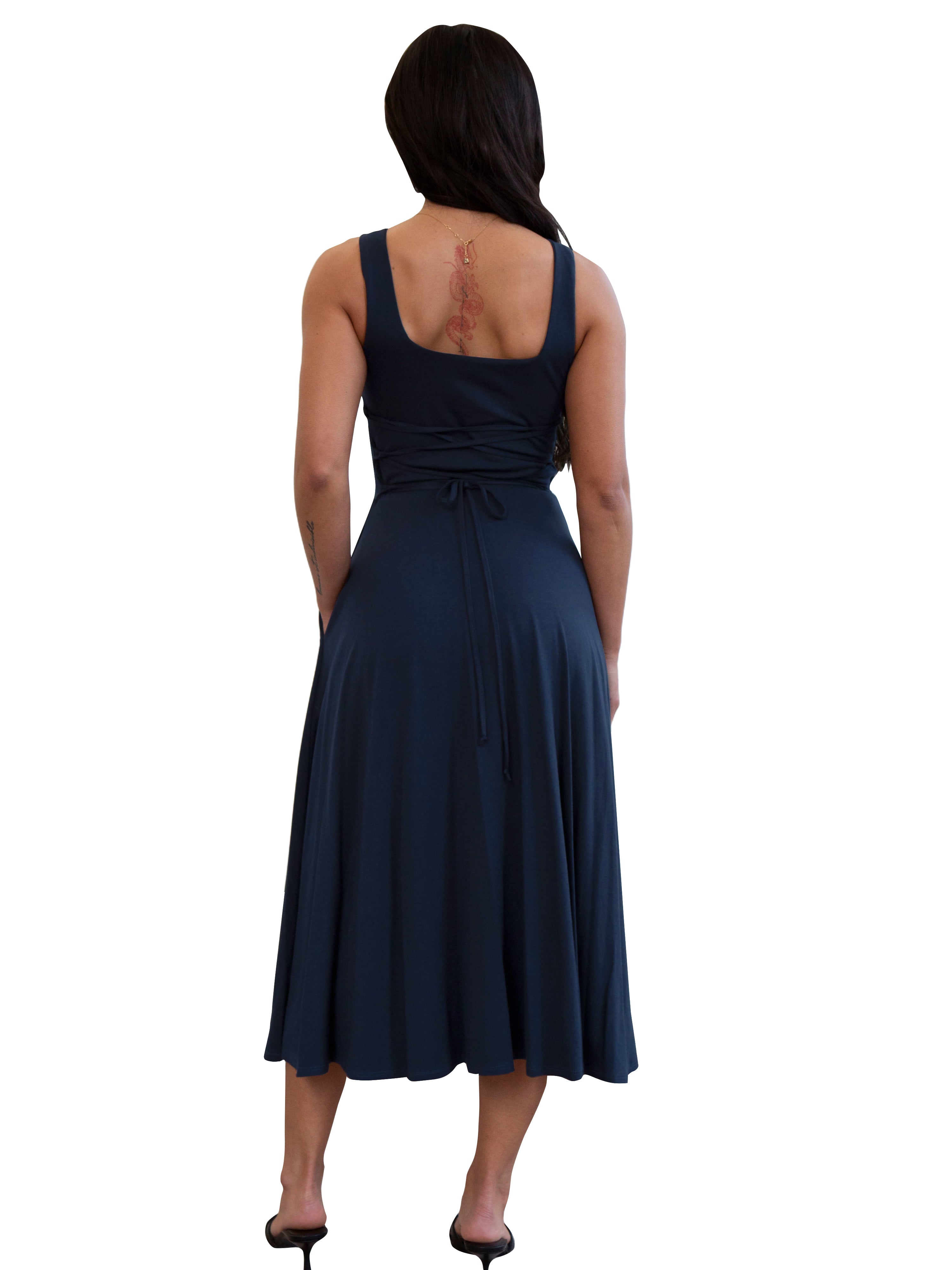 Women Solid Sleeveless Dress 12