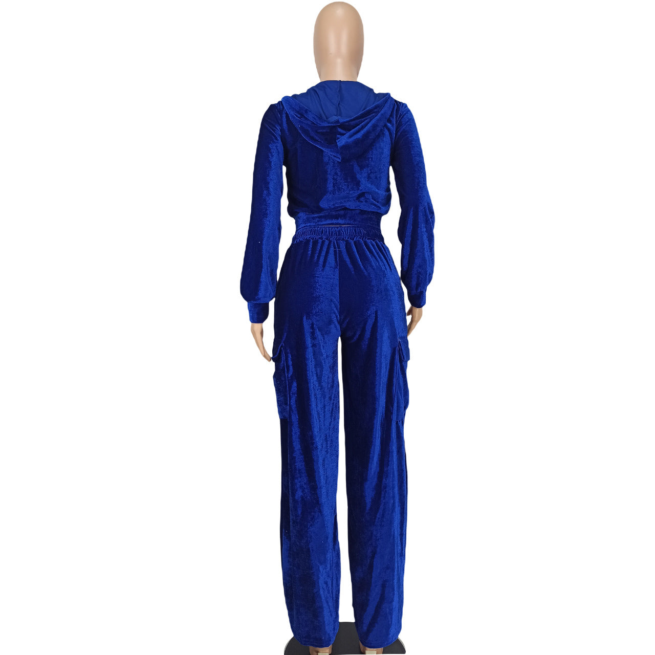 Women Velvet Hoodies and Pant Two-Piece Set 19