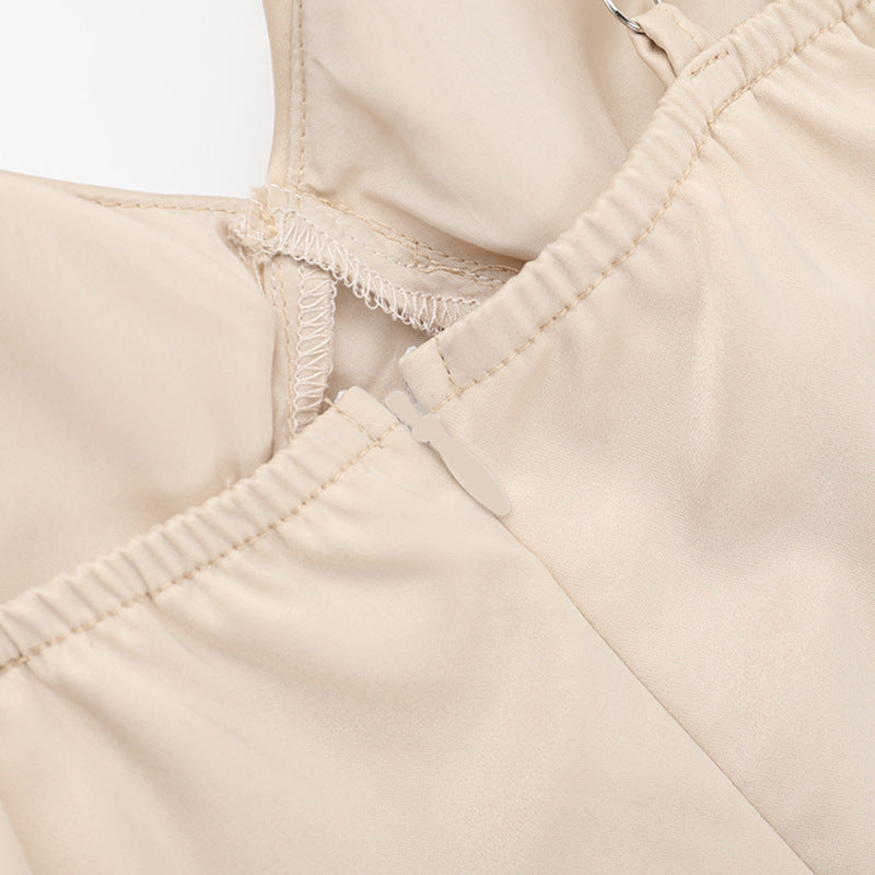 Women Holidays Strap Slit with Chest Pad Summer Waistcon Dress 17