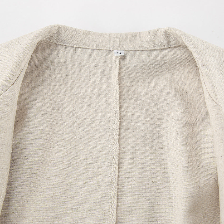 Women French Turndown Collar Belt Dress 10