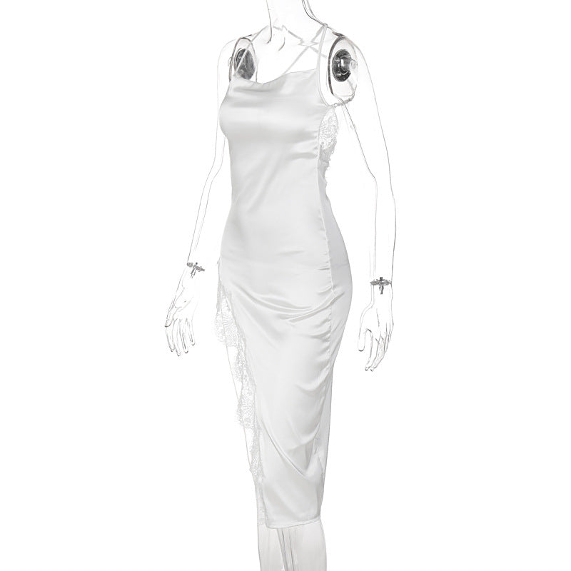 Women Summer Sexy Lace Strap Dress 12