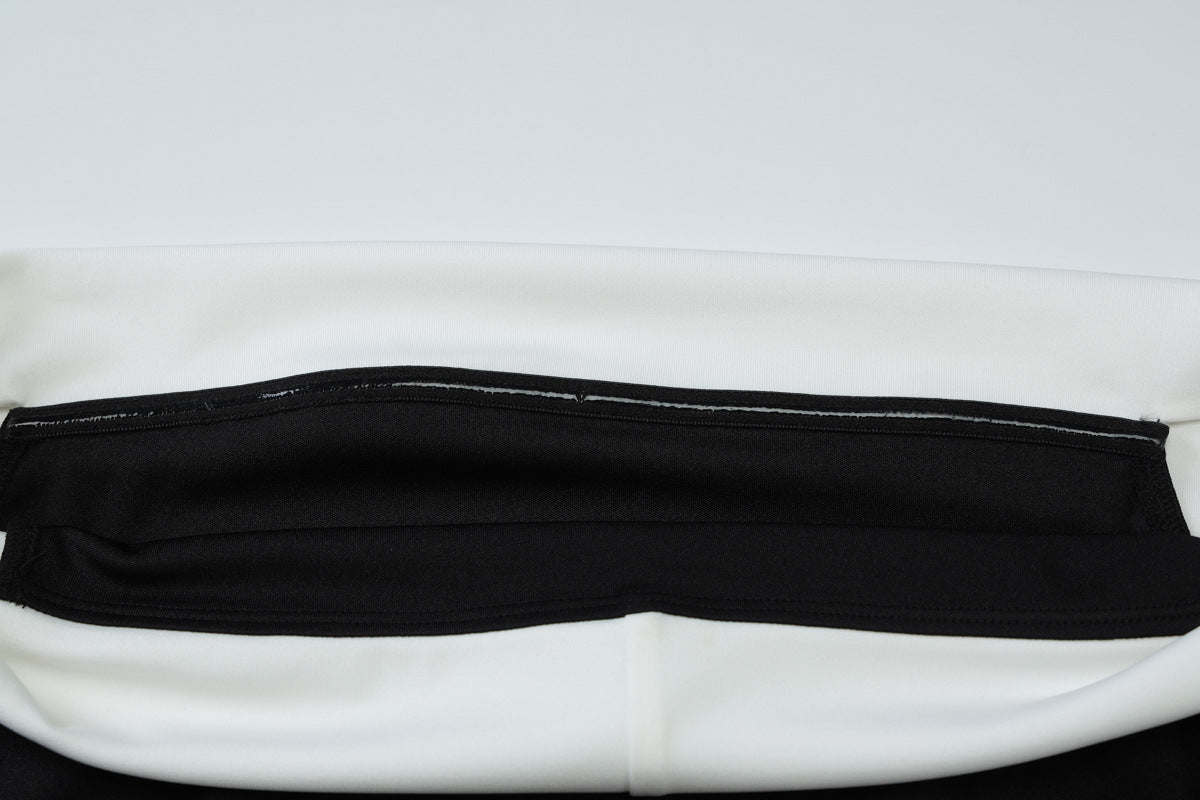 Women Sexy Off Shoulder Layered Contrast Raglan Mini Dress 16