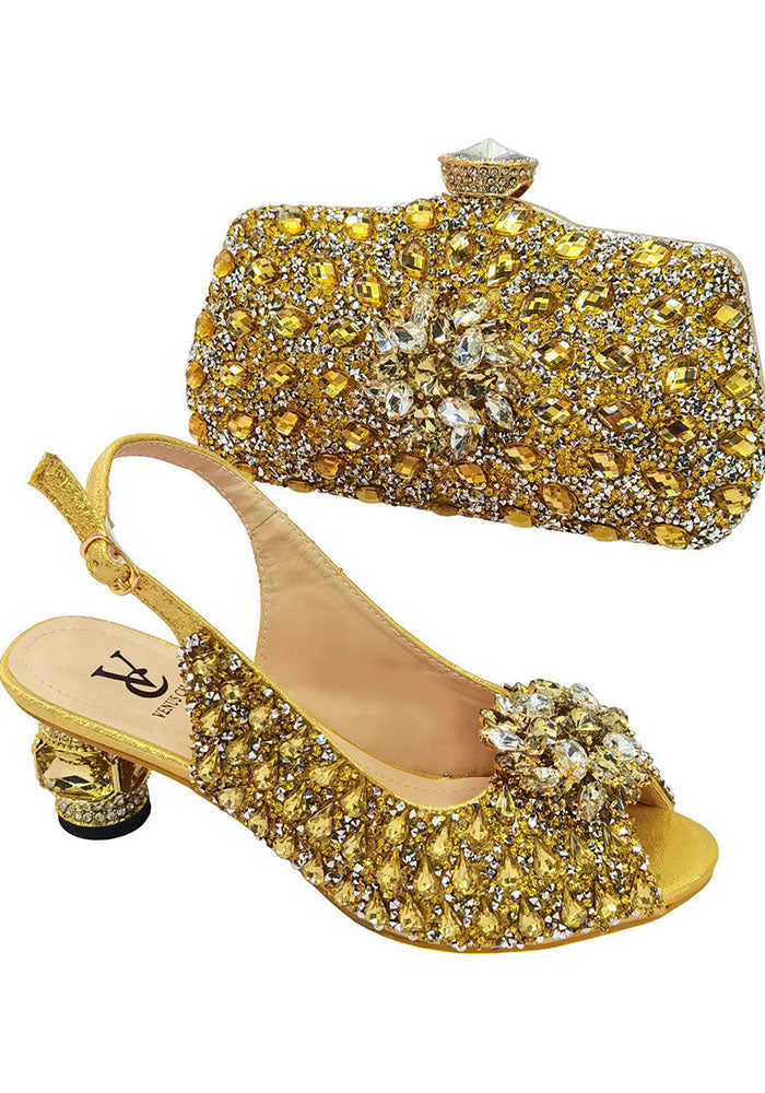 African Women's Fashion Design Formal Party Shoes And Bags