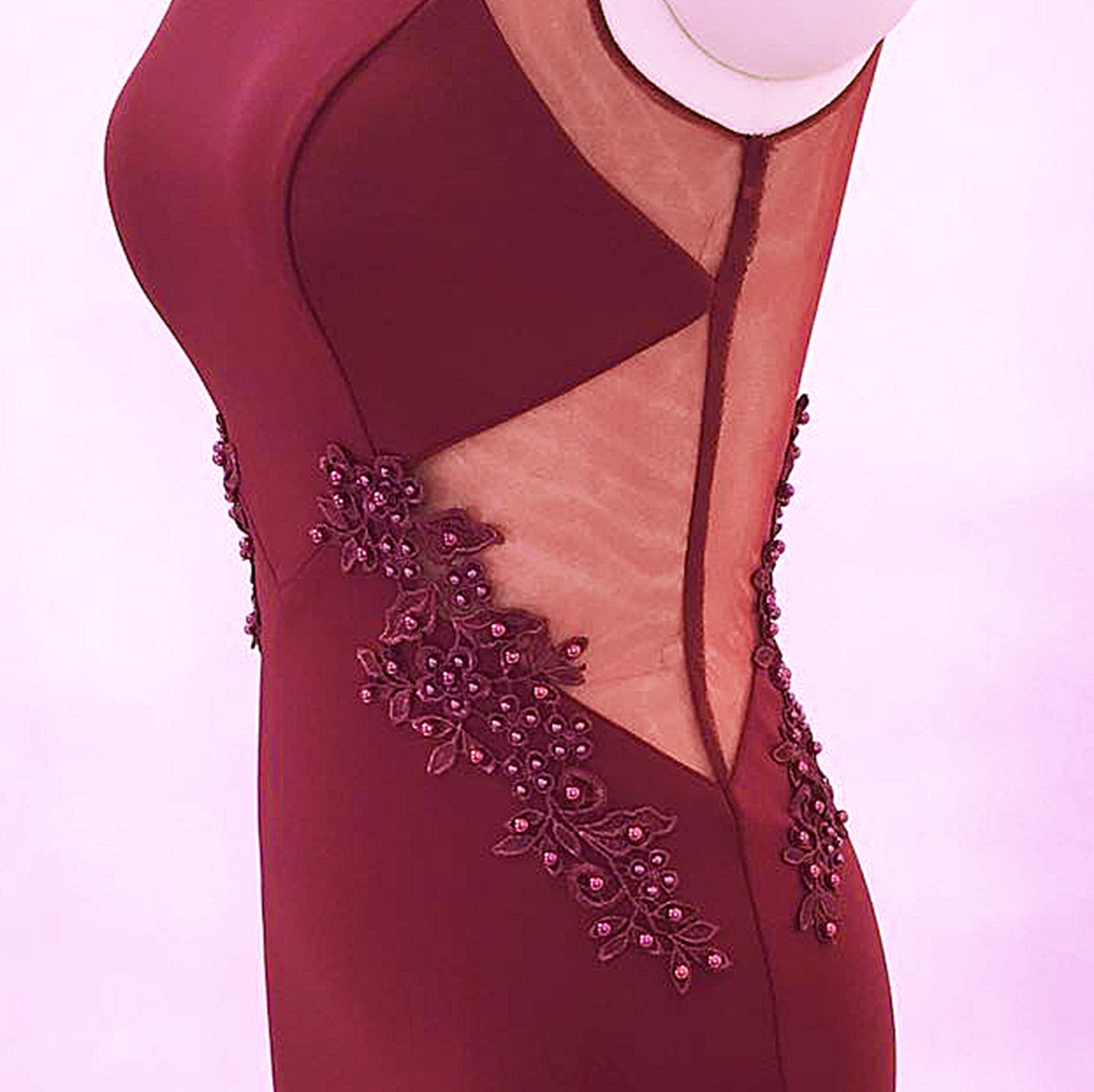 Women Formal Party Slim Elegant Sleeveless Mermaid Evening Dress 27