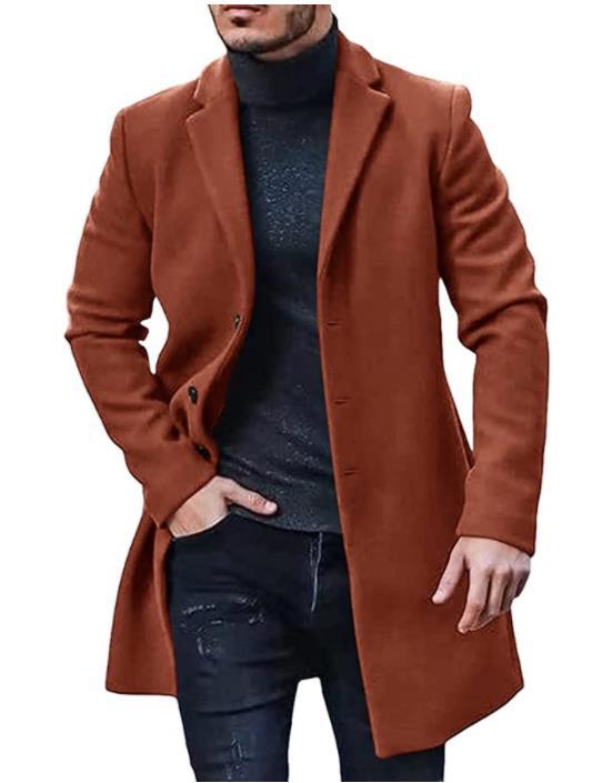 men's woolen coat trench coat 5