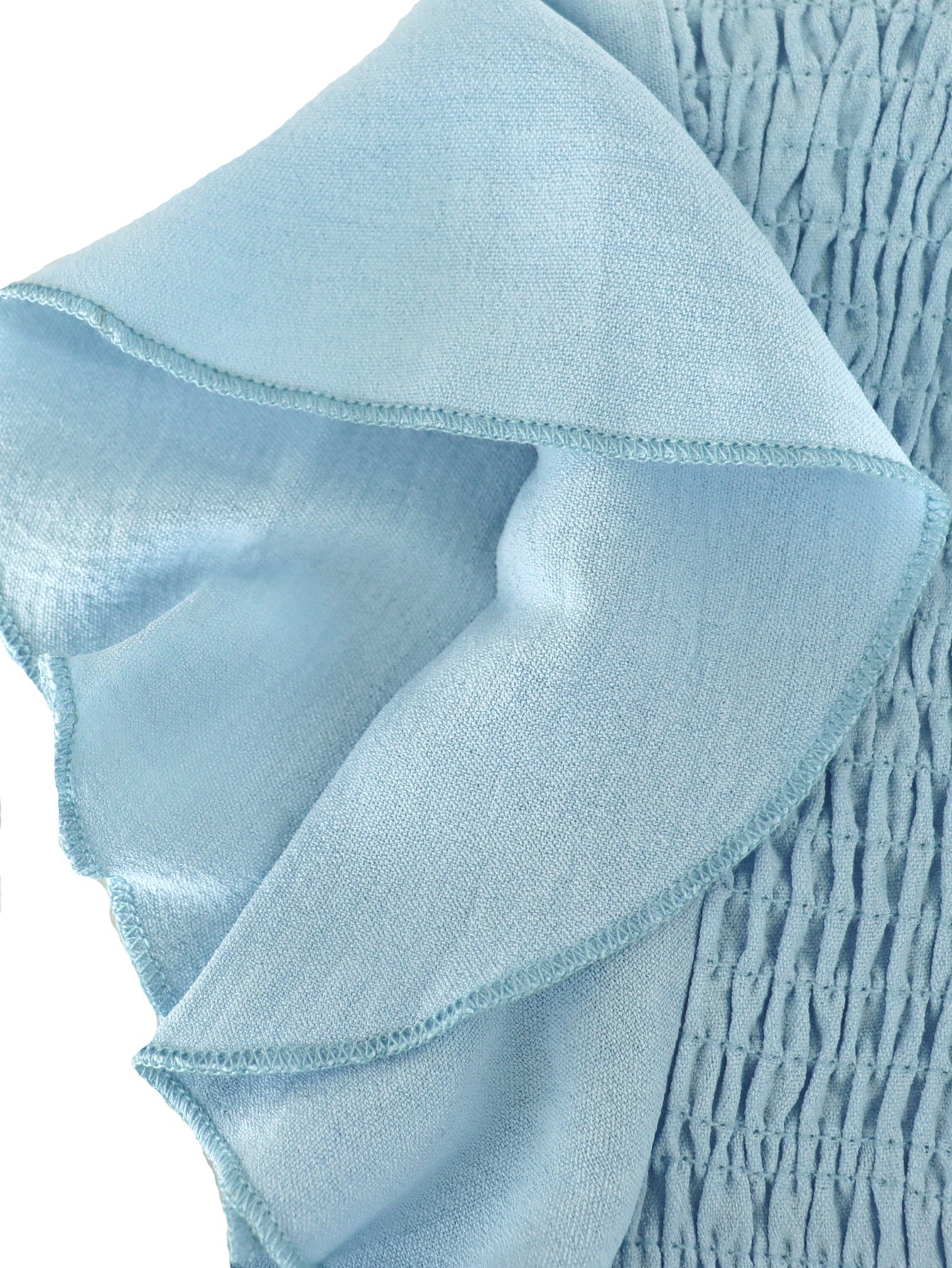 Solid Color Pleated Waist Casual Midi Dress 22