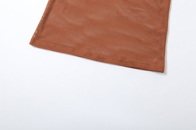 Summer Sexy See-Through Lace-Up Bra Low Waist Slim Skirt Two Piece Set 20