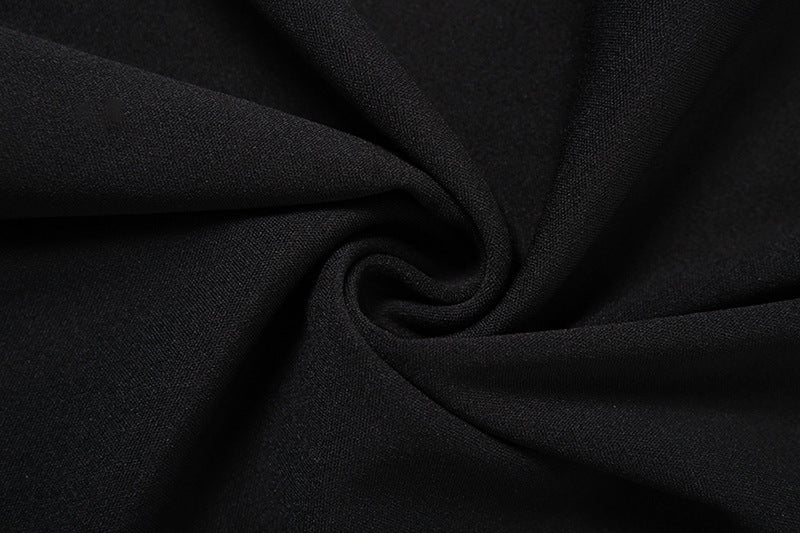 Women Spring Summer Solid Round Neck Backless Dress 19