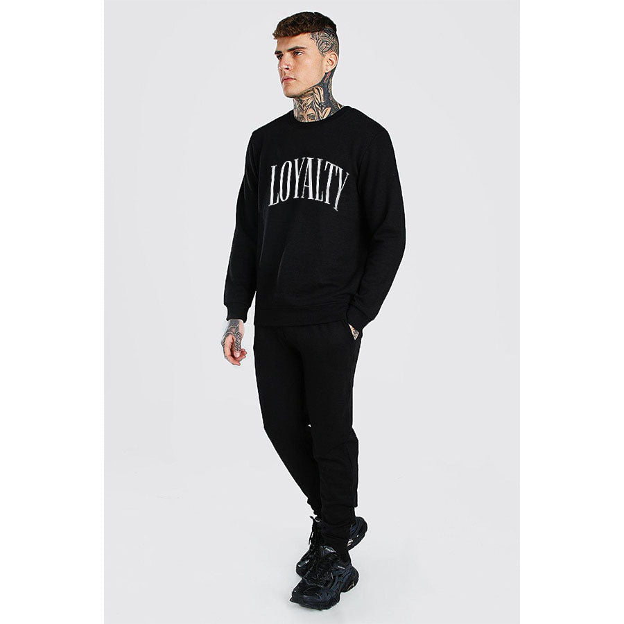 Men's Letter Print Long Sleeve Hoodies