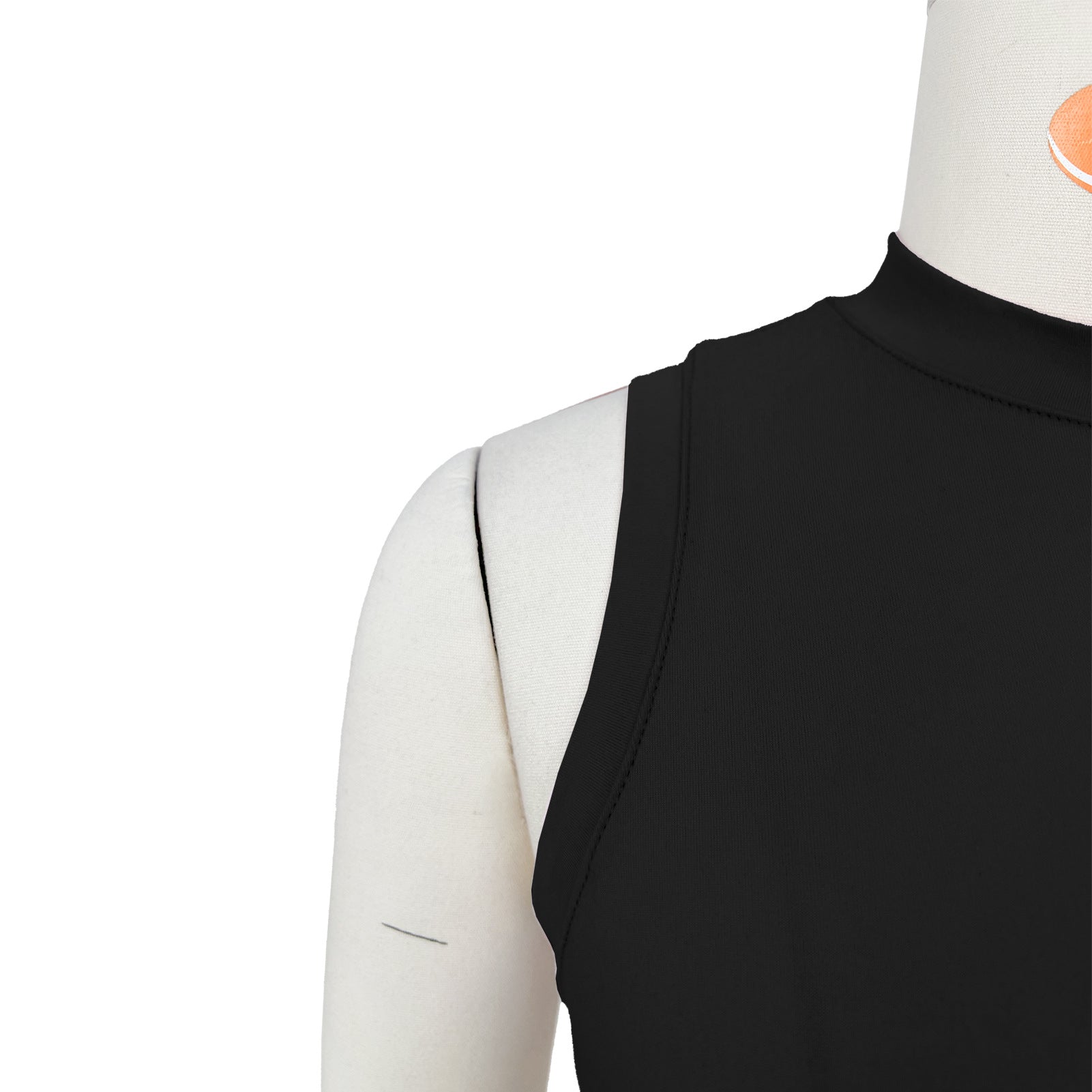 Women's Solid Color Round Neck Sleeveless Top and Long Skirt Two Piece Set 17